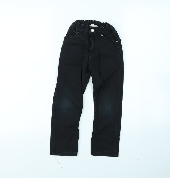 H&M Girls Black   Straight Jeans Size 4 Years