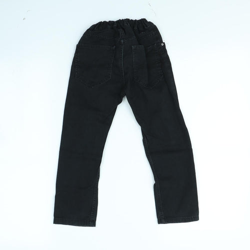 H&M Girls Black   Straight Jeans Size 4 Years
