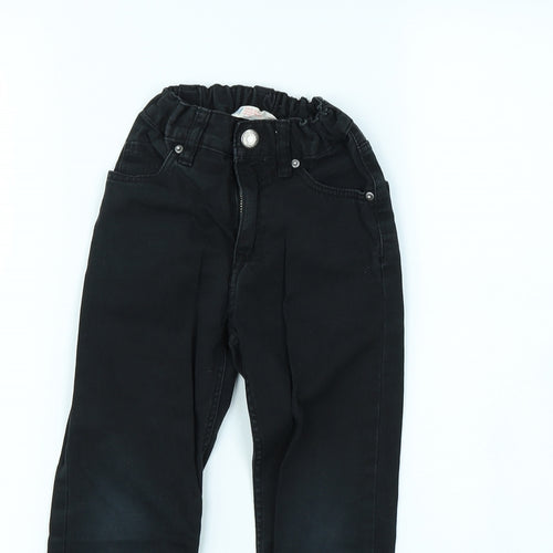 H&M Girls Black   Straight Jeans Size 4 Years