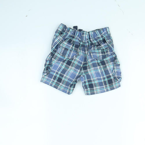 George Boys Blue Check  Chino Shorts Size 2 Years