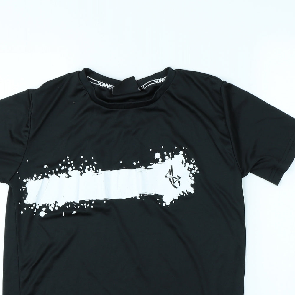 Sonetti Boys Black   Basic T-Shirt Size 13 Years