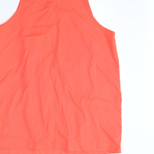 Peacocks Womens Orange   Basic Tank Size 16