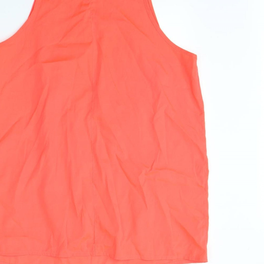 Peacocks Womens Orange   Basic Tank Size 16