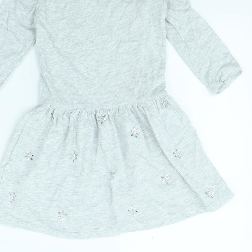 Disney Girls Grey   Fit & Flare  Size 3 Years  - Disney