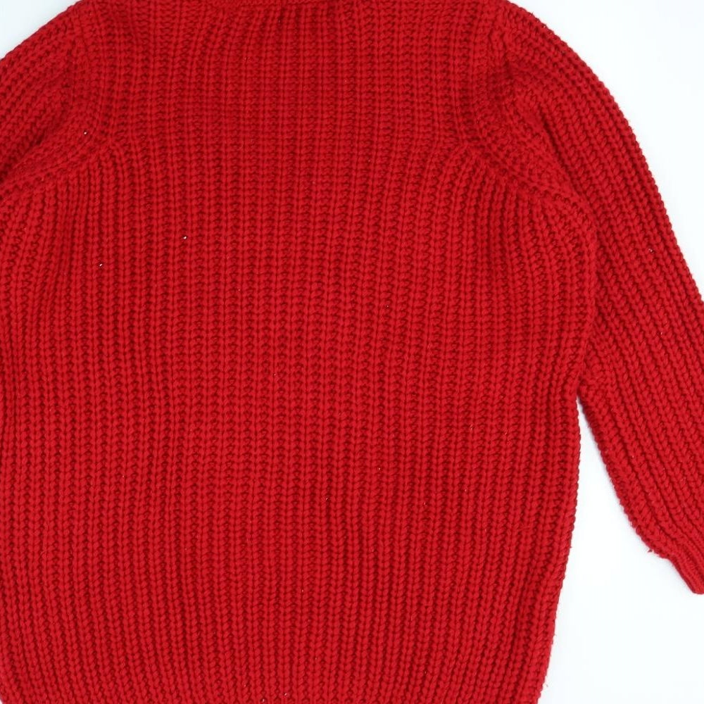 Papaya Womens Red   Pullover Jumper Size M