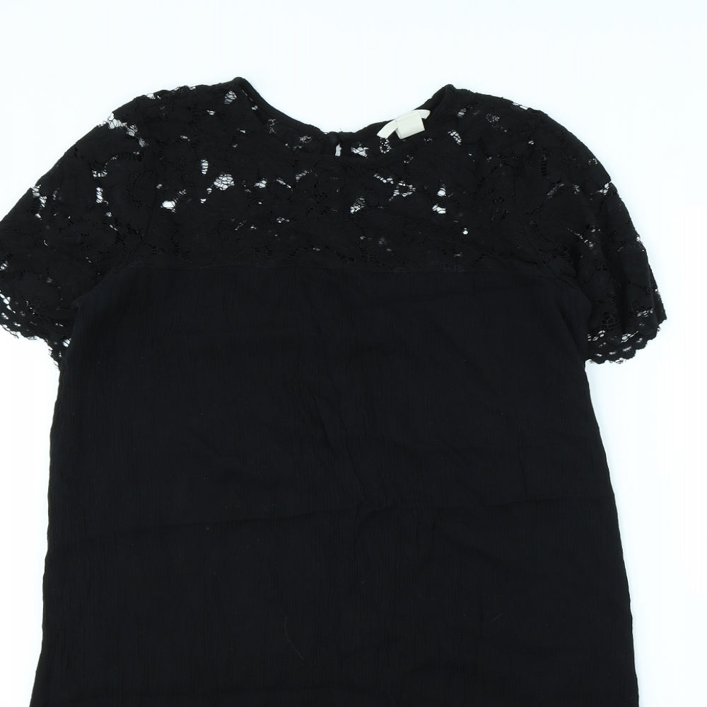H&M Womens Black   Mini  Size 10