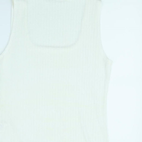 Reflections Womens White   Basic Tank Size L