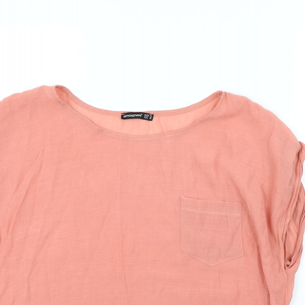 Atmosphere Womens Pink   Basic T-Shirt Size 14