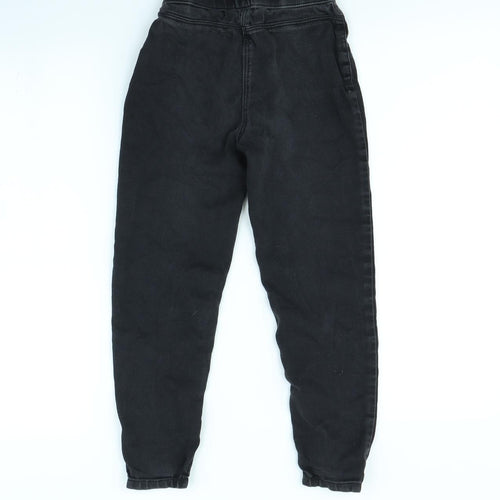 Preworn Girls Black   Straight Jeans Size 7 Years