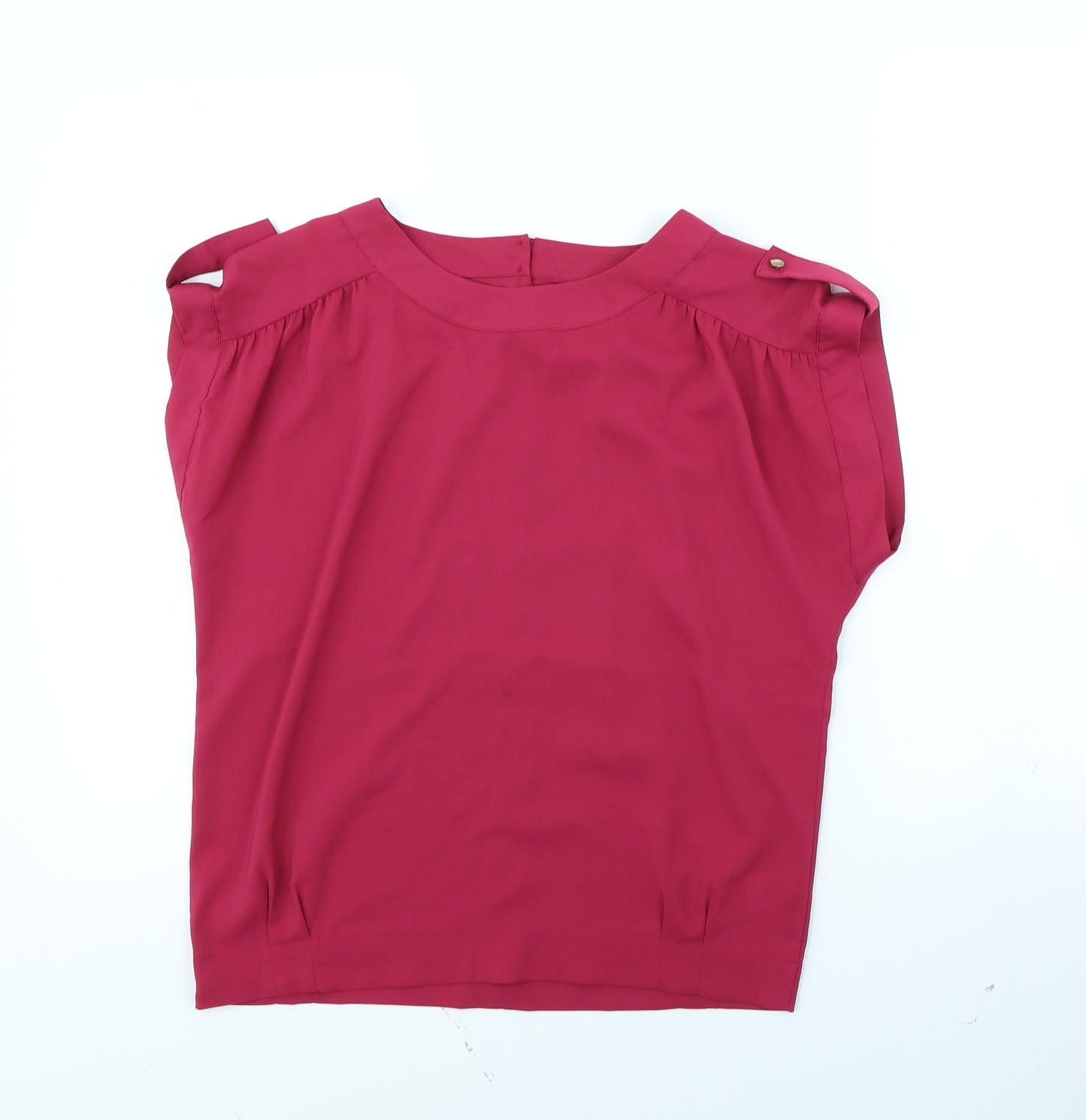 Miss Selfridge Womens Pink   Basic Blouse Size 8