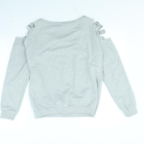 Emma & Ashley Womens Grey   Pullover Jumper Size M