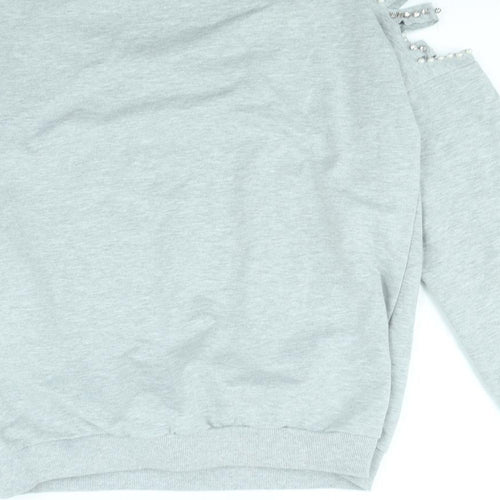 Emma & Ashley Womens Grey   Pullover Jumper Size M