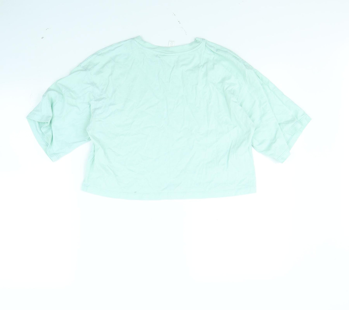 H&M Womens Green   Cropped T-Shirt Size S