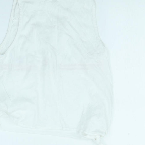 Divided Womens White   Basic Tank Size XS