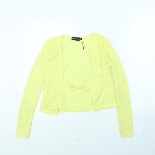 pretty little thing Womens Yellow   Jacket  Size 8