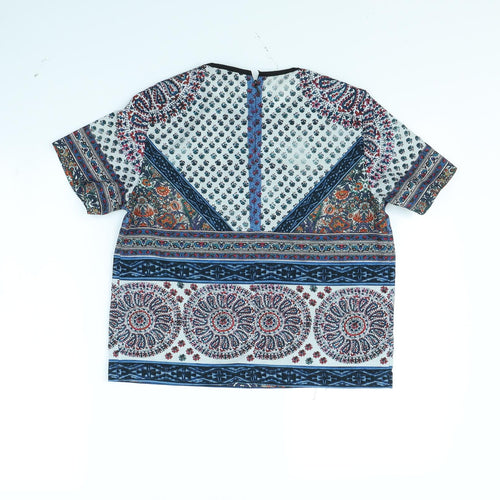 Topshop Womens Multicoloured   Cropped T-Shirt Size 8