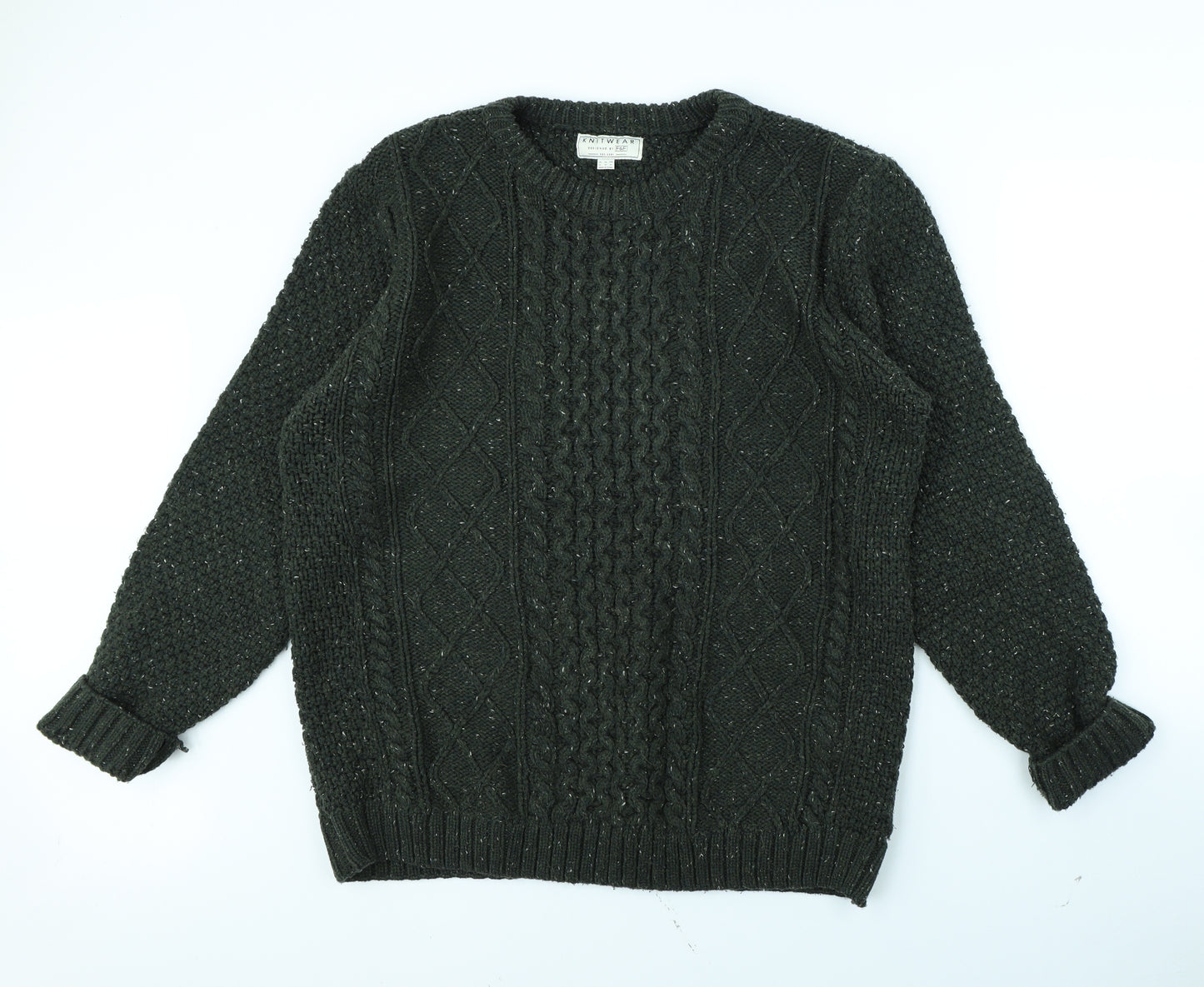 F&F Mens Green   Pullover Jumper Size XL