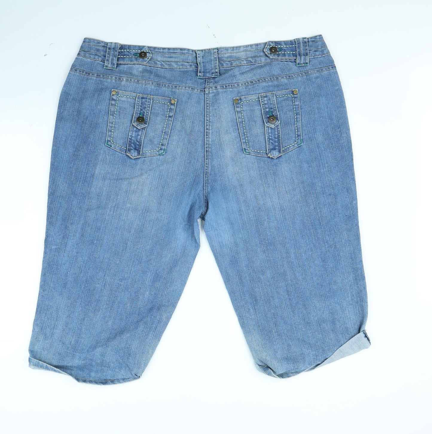 Dorothy Perkins Womens Blue   Mom Shorts Size 22