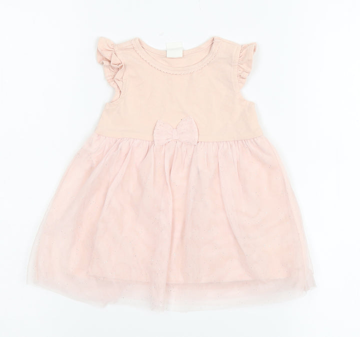 H&M Girls Pink A-Line Size 3-6 Months