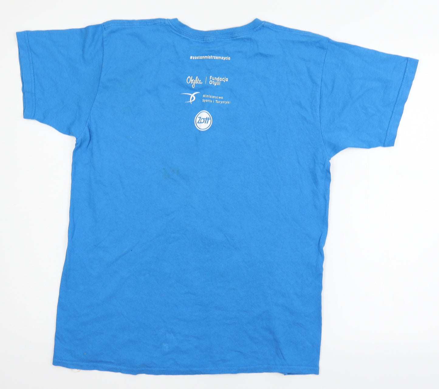 olyic Mens Blue    T-Shirt Size L