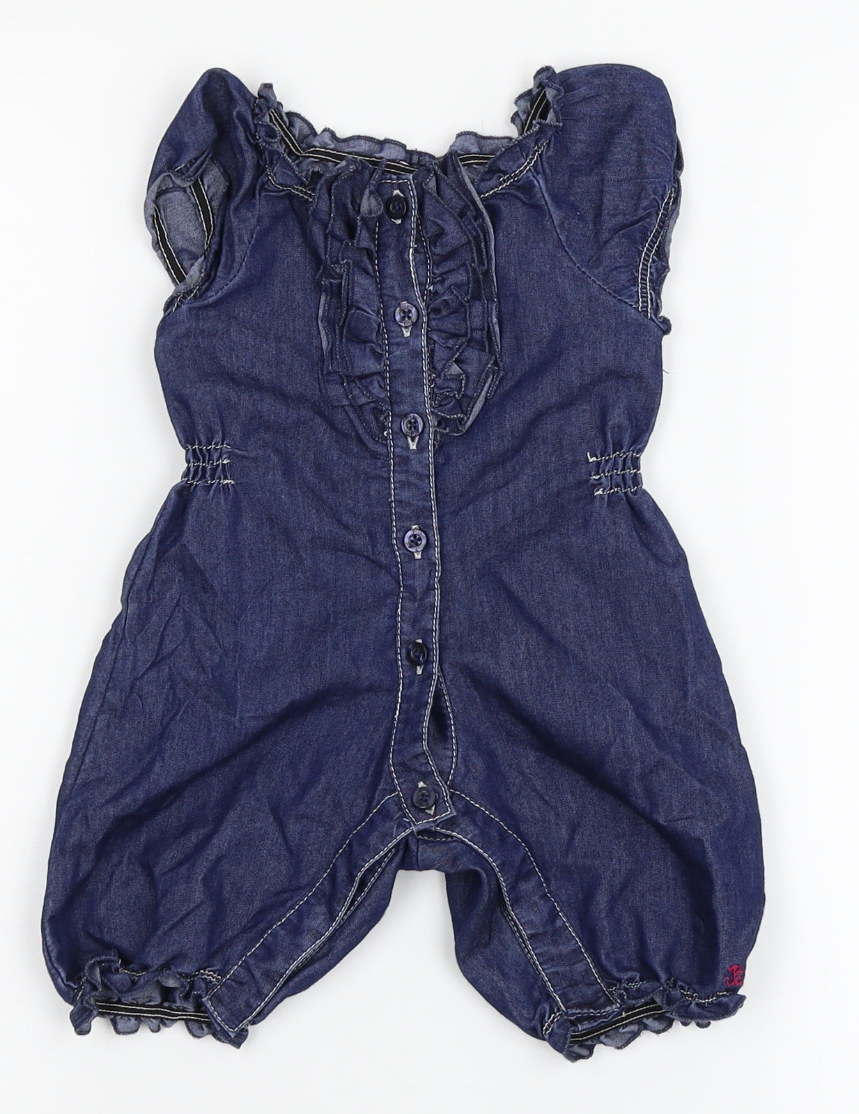 Ted Baker Baby Blue   Dungaree One-Piece Size 0-3 Months  - button and snap closure