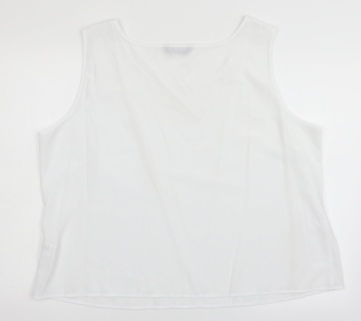 BM Womens White   Basic Tank Size 24