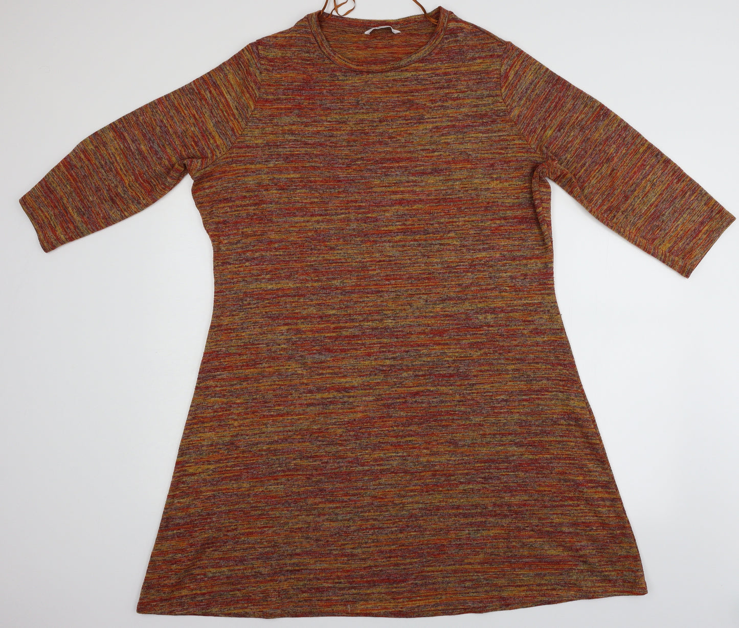 TU Womens Orange  Knit Jumper Dress  Size 20