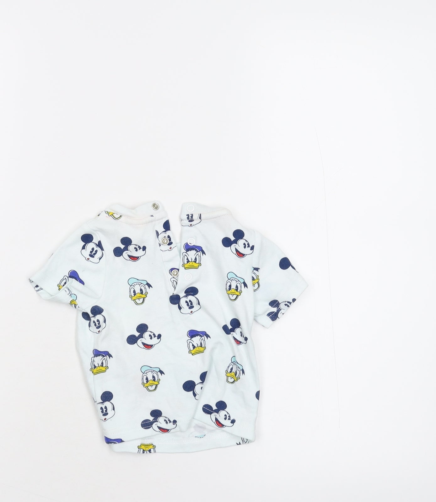 Disney Baby White   Basic T-Shirt Size 6-9 Months