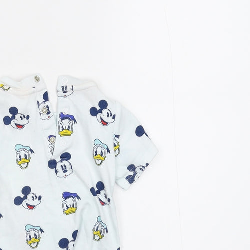 Disney Baby White   Basic T-Shirt Size 6-9 Months