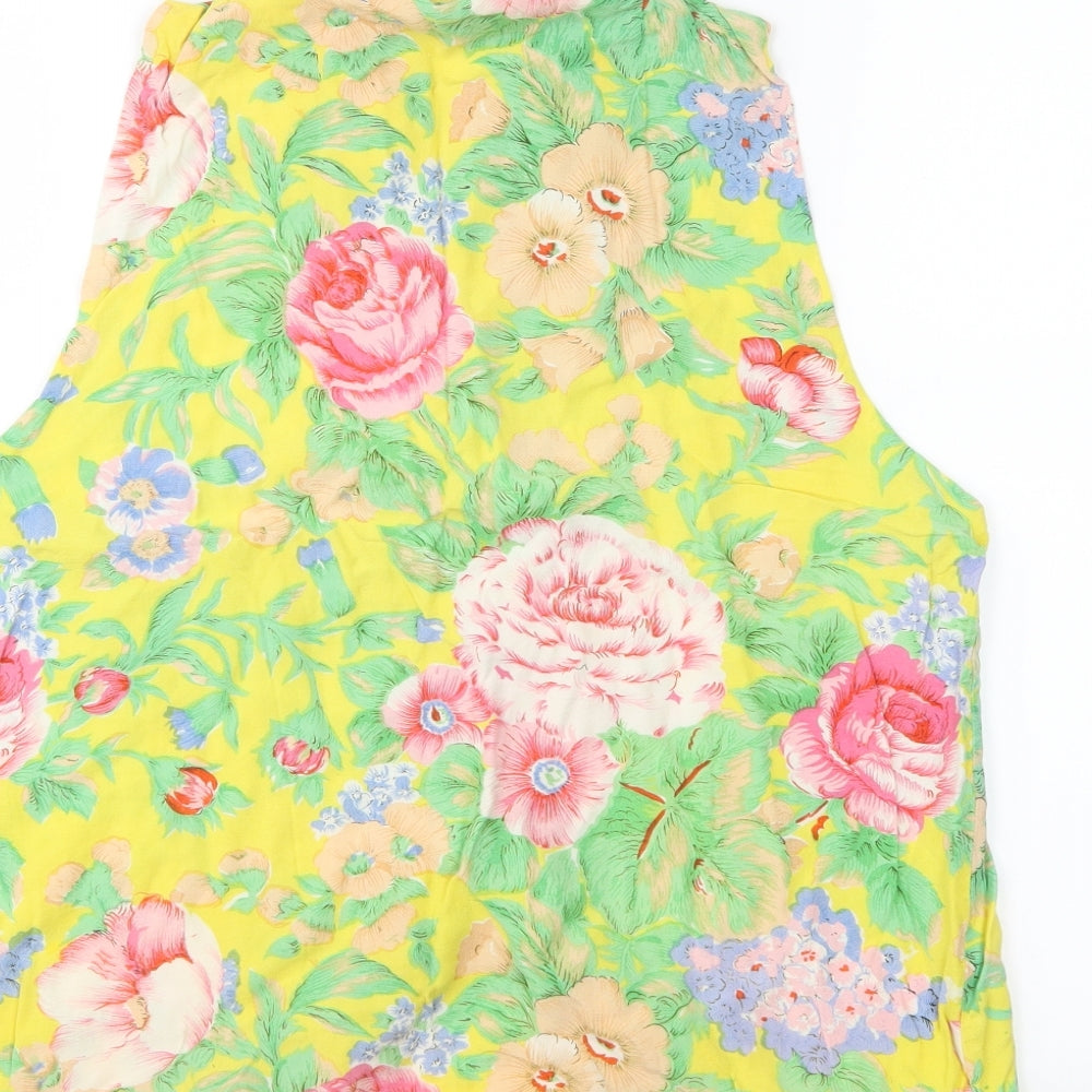 Anegadas Womens Multicoloured Floral  Basic Blouse Size L