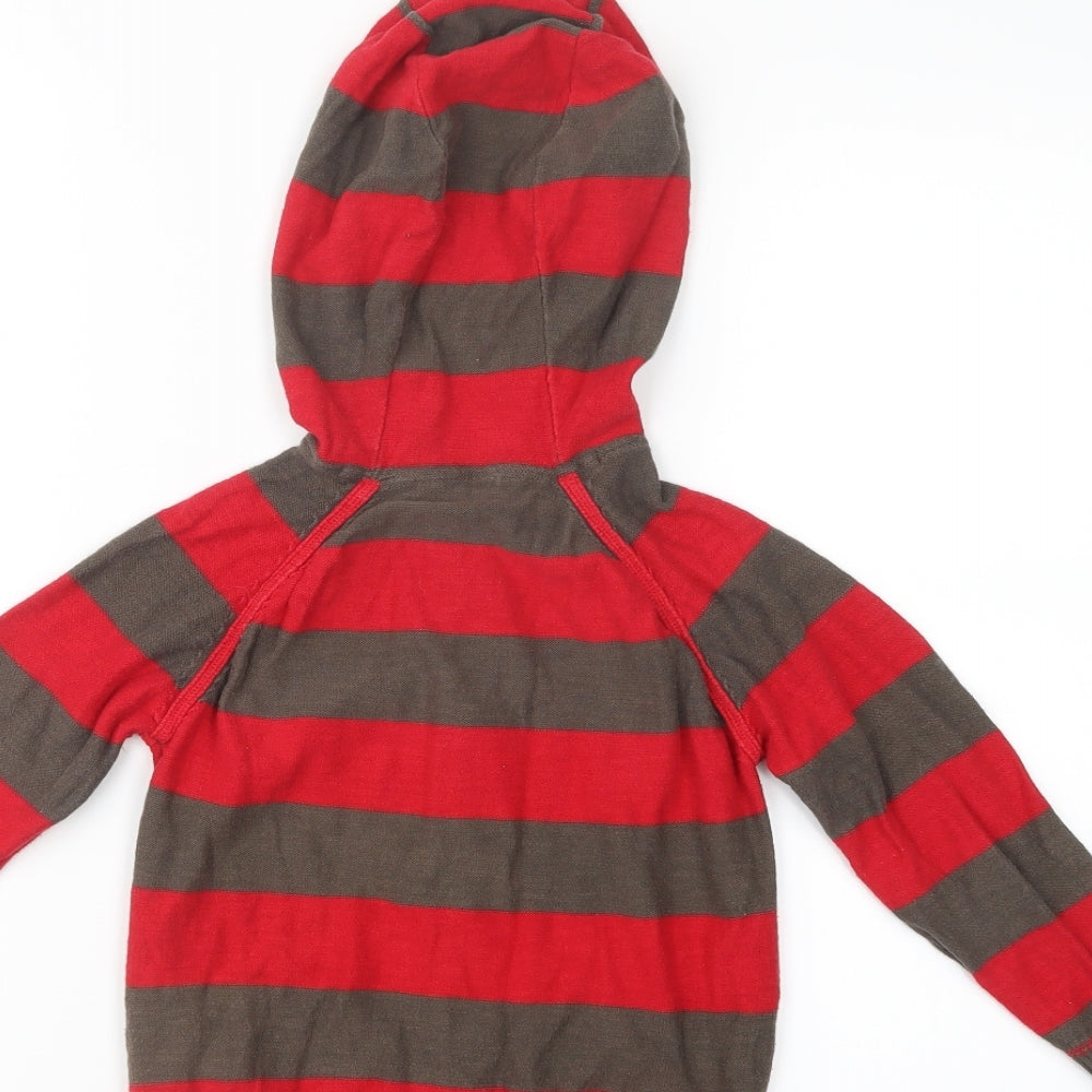 George Boys Multicoloured Striped  Full Zip Hoodie Size 4-5 Years