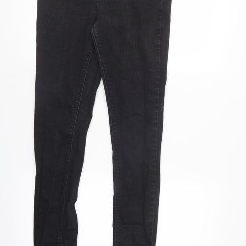 In the Style Womens Black  Denim Tapered Jeans Size 12 L31 in - elastic waist