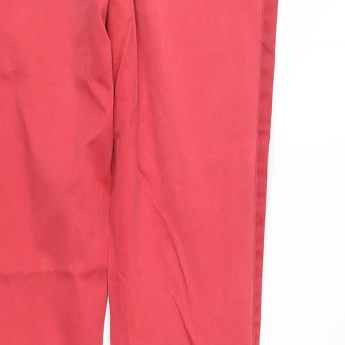 Papaya Womens Red  Denim Straight Jeans Size 12 L28 in