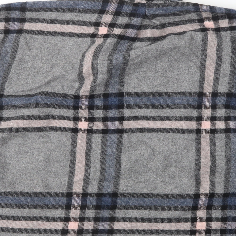 Suffle Womens Multicoloured Check  Basic Button-Up Size L  - Distressed