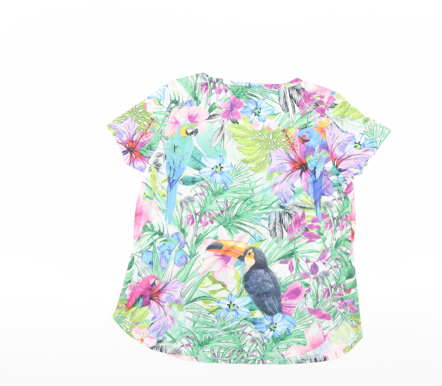 George Womens Multicoloured Floral  Basic Polo Size 18