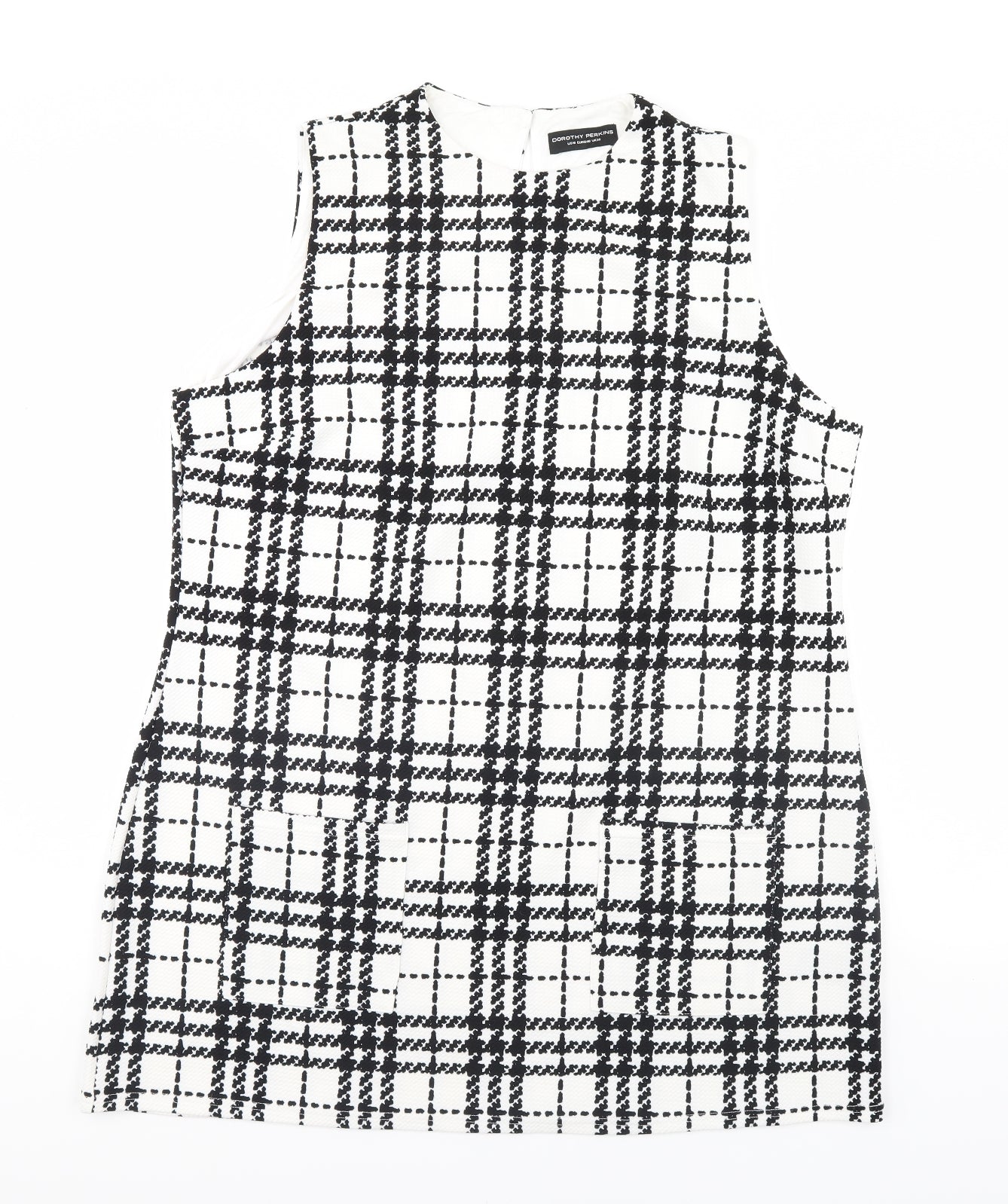 Dorothy Perkins Womens Multicoloured Check  Pinafore/Dungaree Dress  Size 20