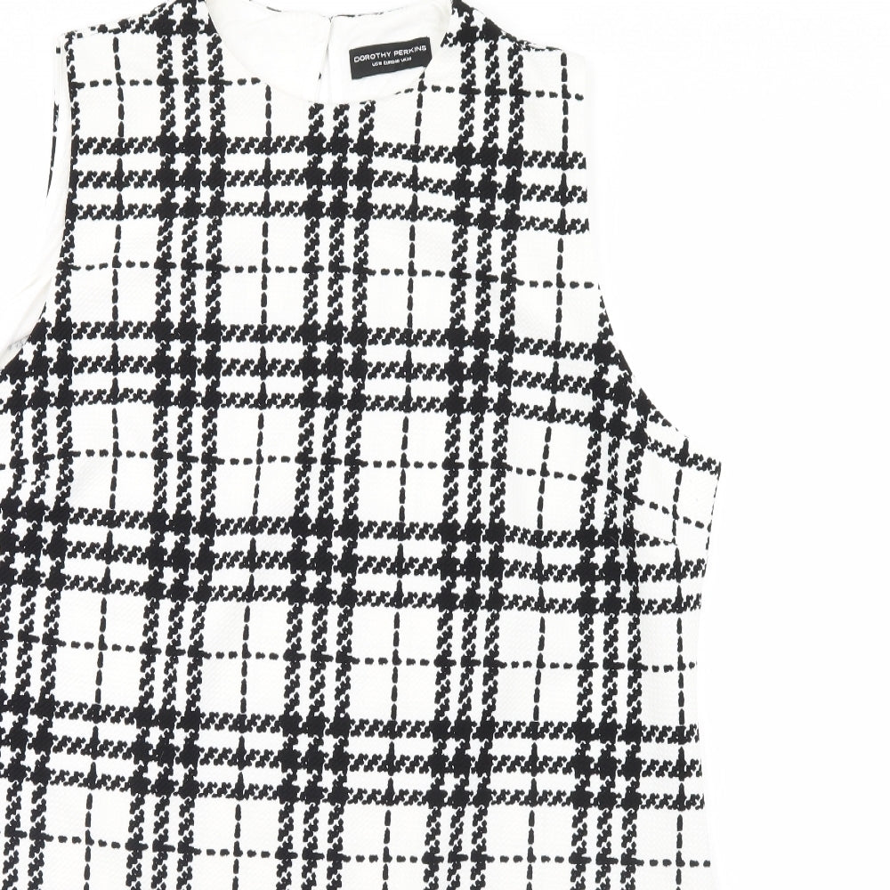 Dorothy Perkins Womens Multicoloured Check  Pinafore/Dungaree Dress  Size 20