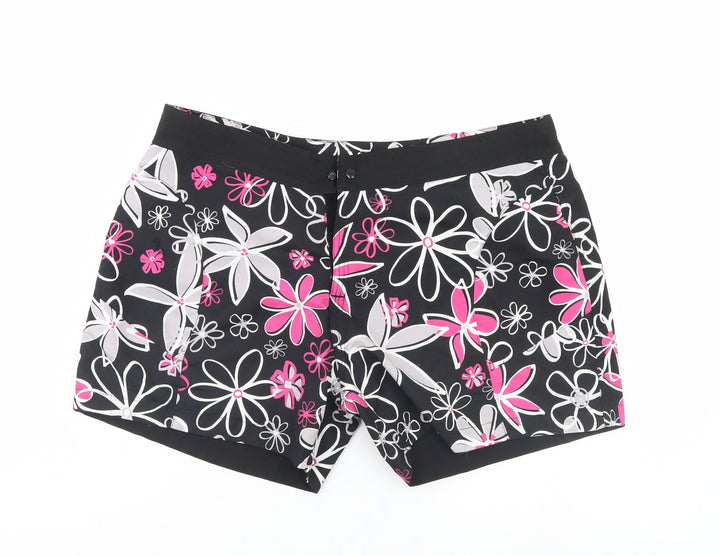 Preworn Womens Multicoloured Floral Boyfriend Shorts Size 34 in