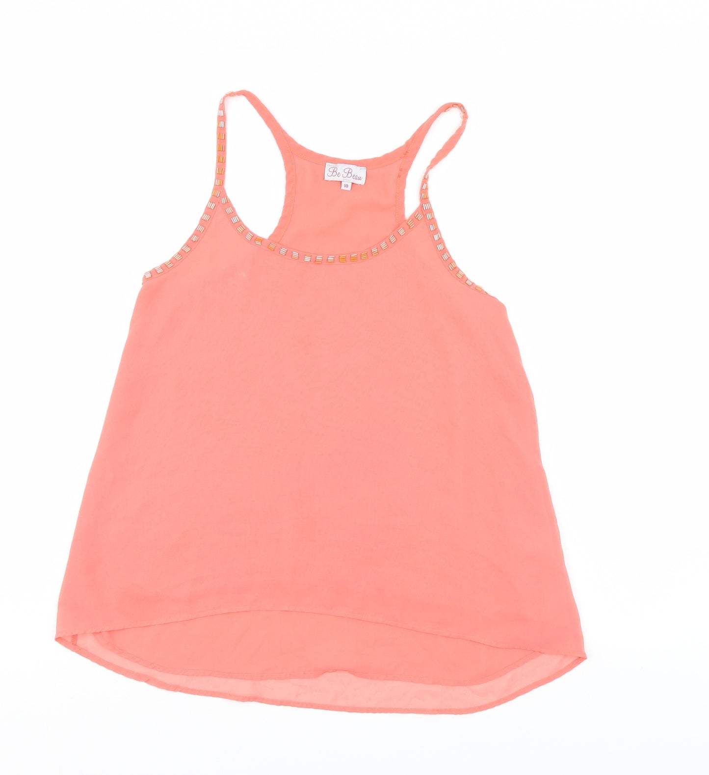 Be beau Womens Pink   Basic Blouse Size 10