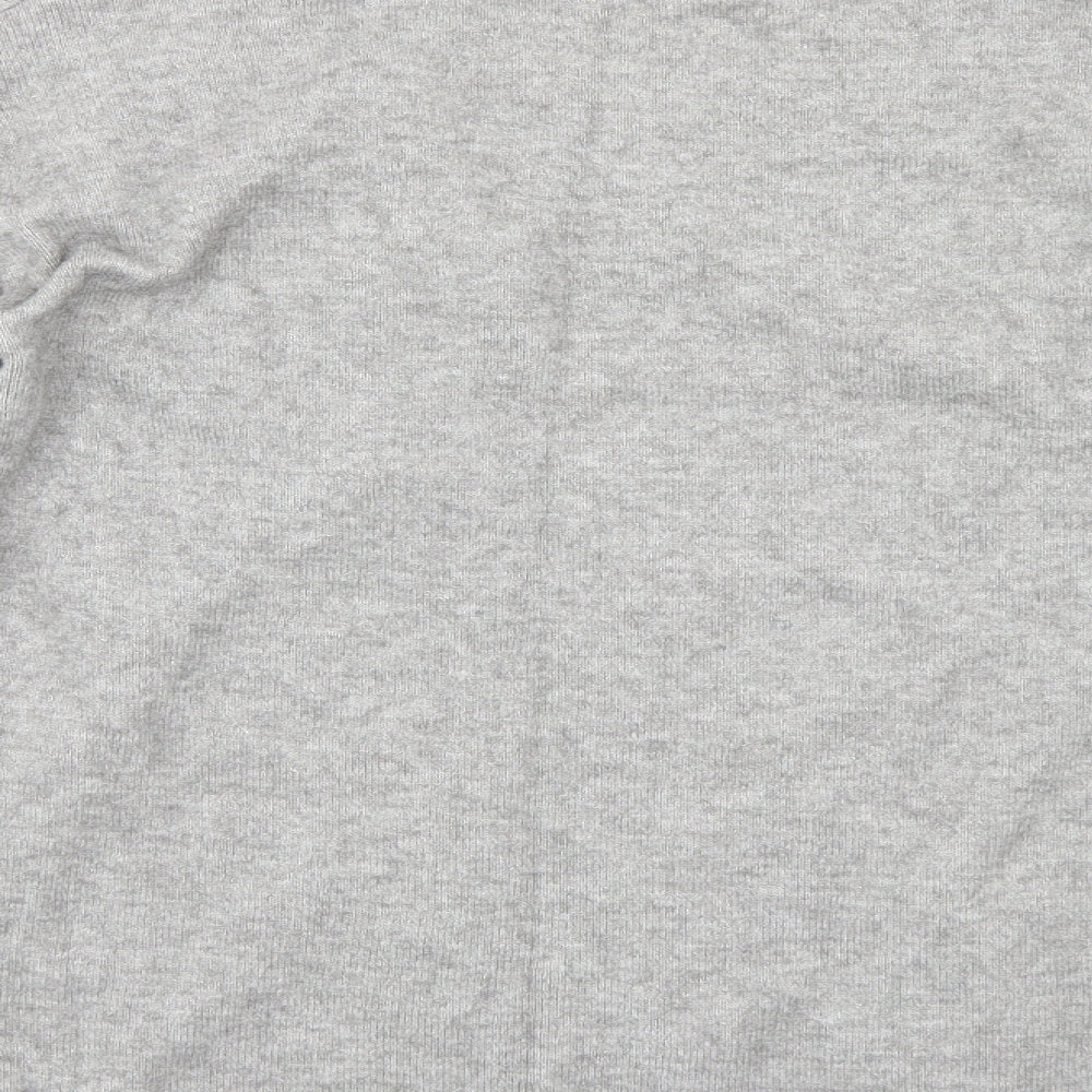 Dorothy Perkins Womens Grey Floral  Pullover Jumper Size 14