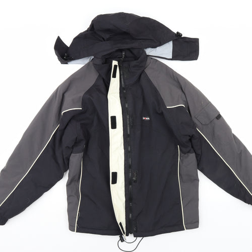 Tresspass Mens Black   Quilted Coat Size M