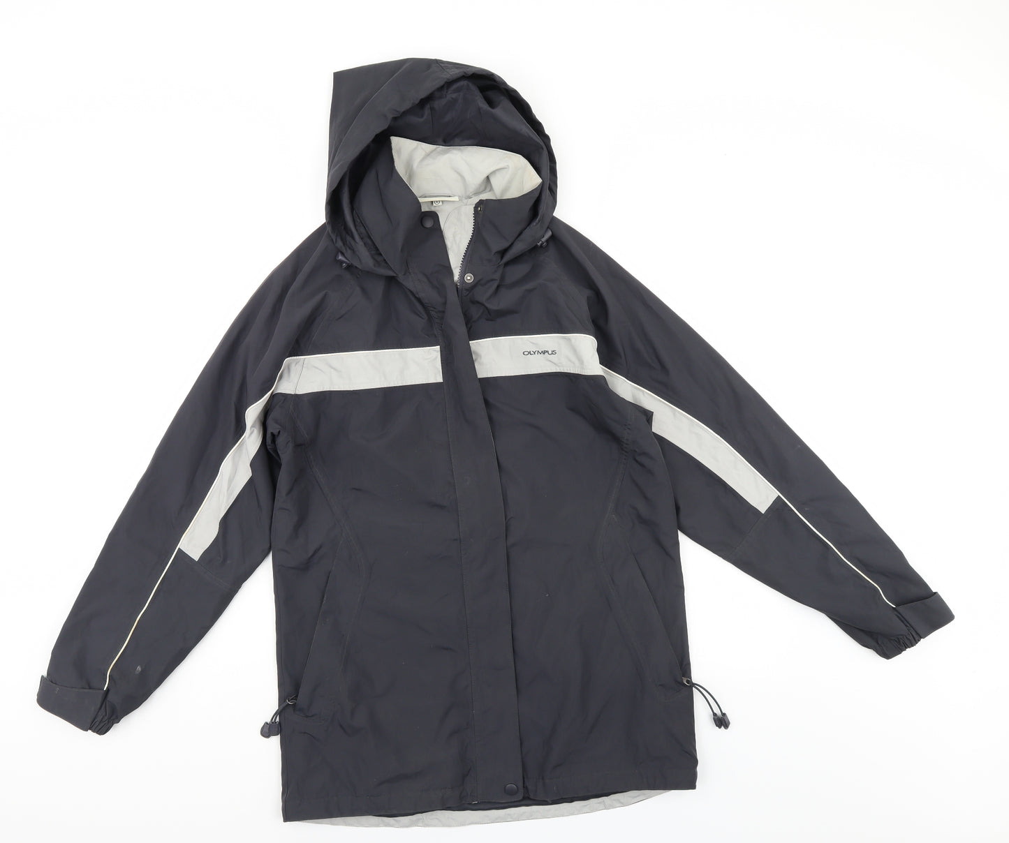 Olympus Womens Grey   Rain Coat Jacket Size 10