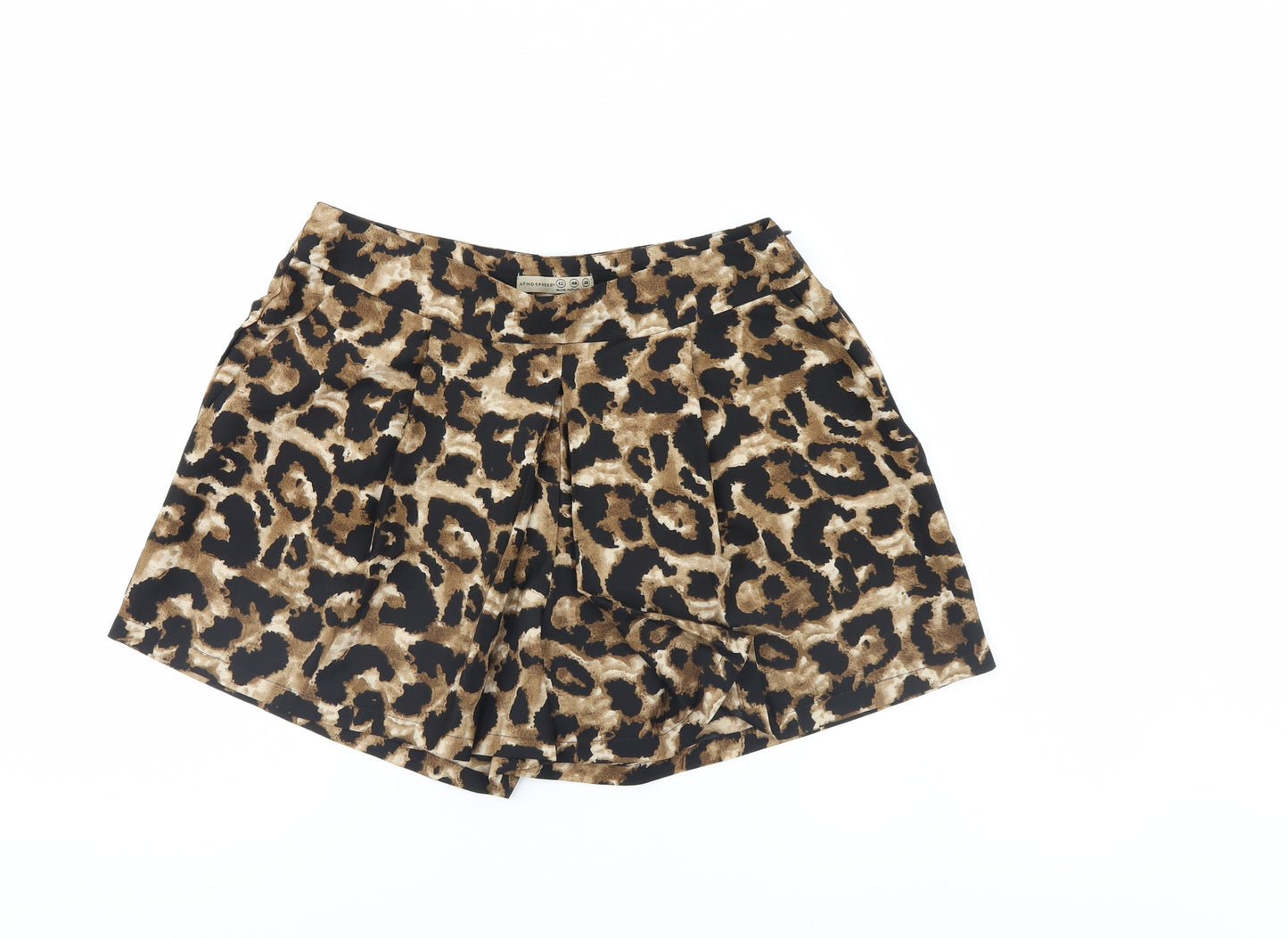 Atmosphere Womens Multicoloured Animal Print  Boyfriend Shorts Size 12