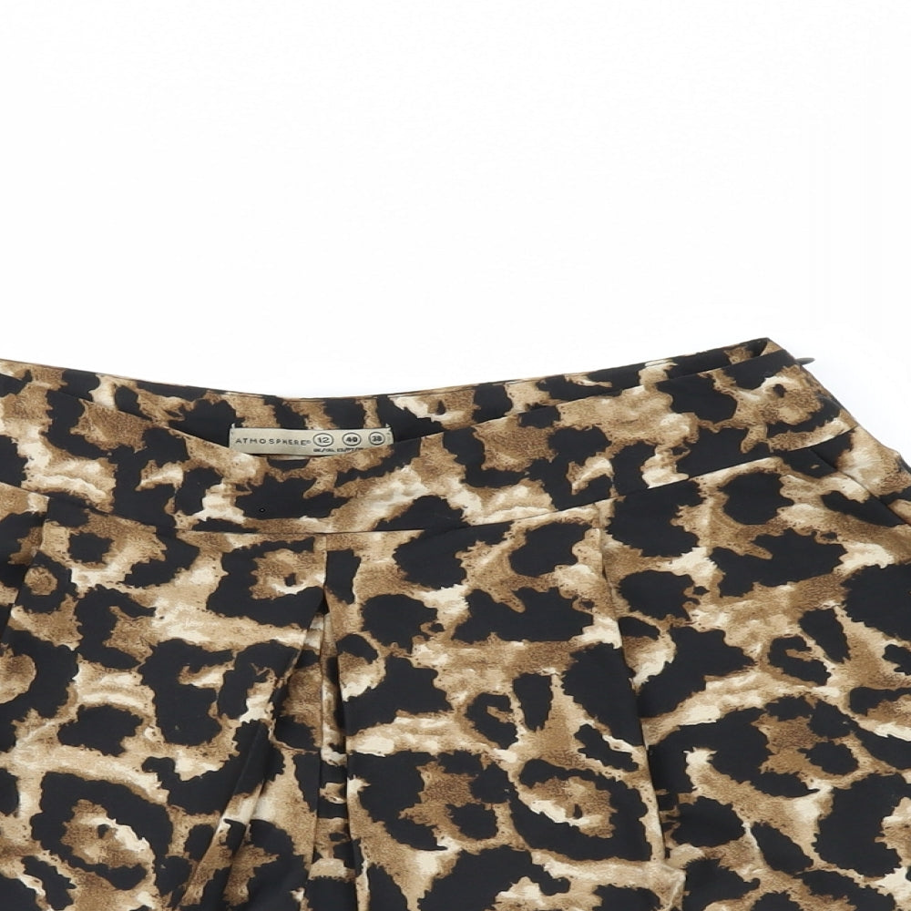 Atmosphere Womens Multicoloured Animal Print  Boyfriend Shorts Size 12