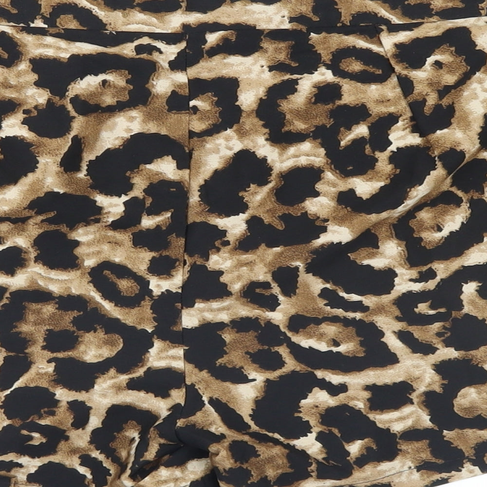 Atmosphere Womens Multicoloured Animal Print  Boyfriend Shorts Size 12