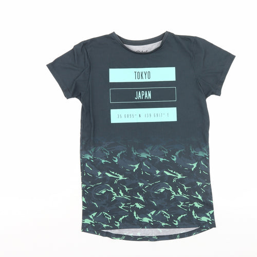 Rebel Boys Multicoloured Camouflage  Basic T-Shirt Size 12-13 Years