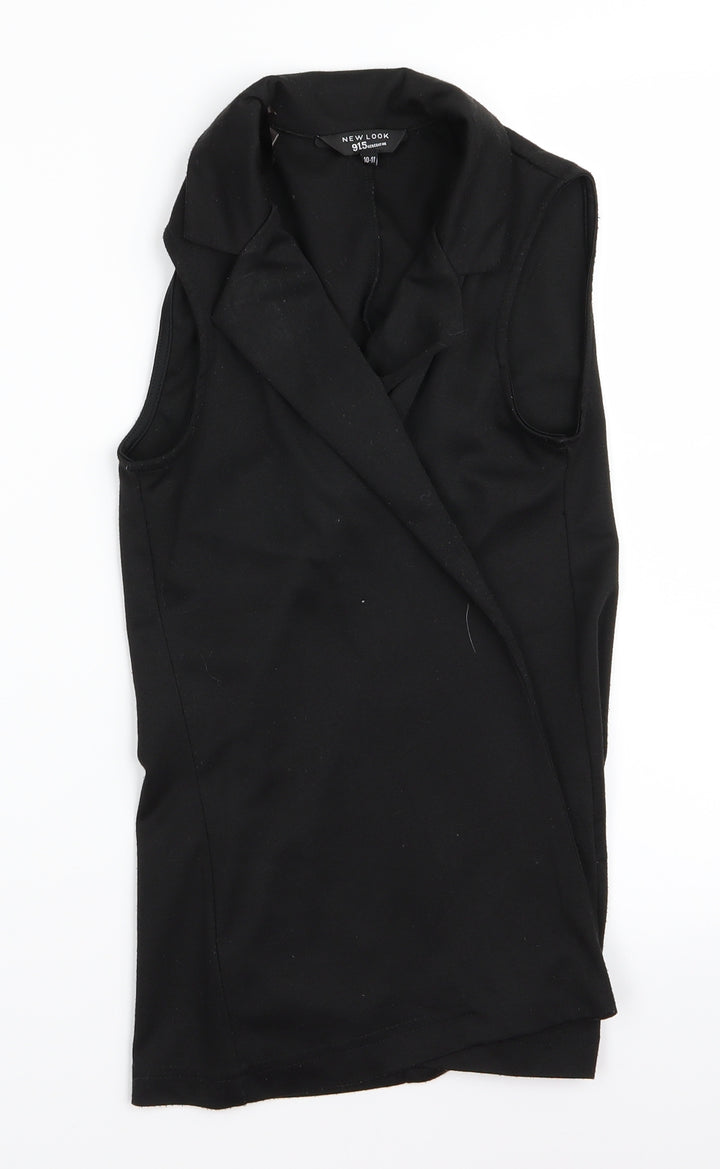 New Look Womens Black   Vest Jumper Size 10