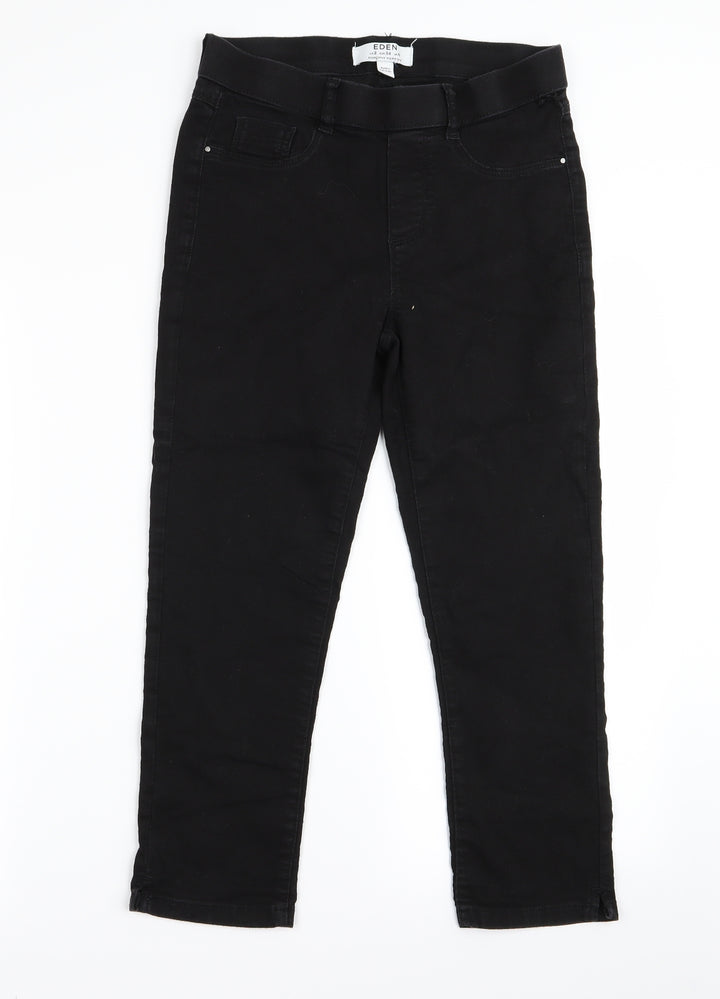 Preworn Girls Black   Skinny Jeans Size 6 Years