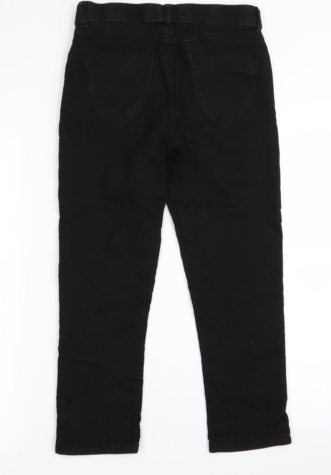 Preworn Girls Black   Skinny Jeans Size 6 Years