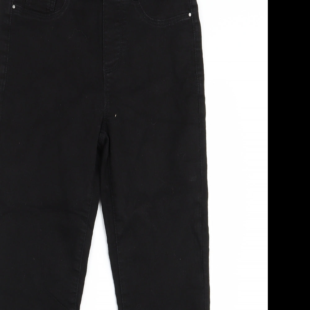 Preworn Girls Black   Skinny Jeans Size 6 Years